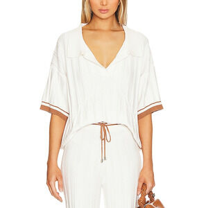 Sancia 'The Nelle' White Knit Top Size L